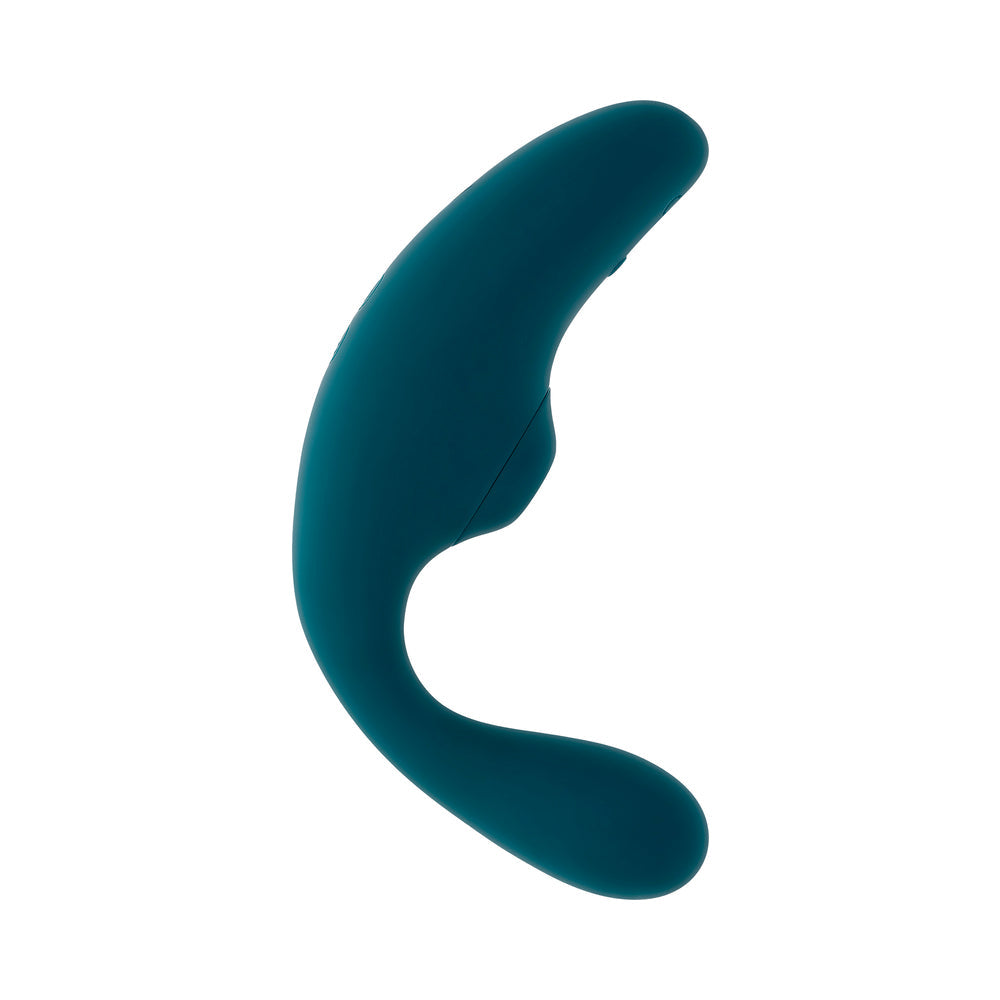 Playboy Charmer Dual Vibrator with Clitoral Suction - Deep Teal