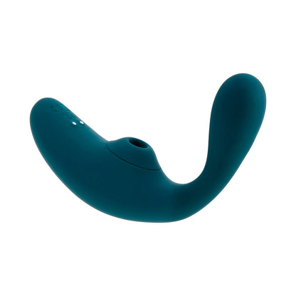 Playboy Charmer Dual Vibrator with Clitoral Suction - Deep Teal