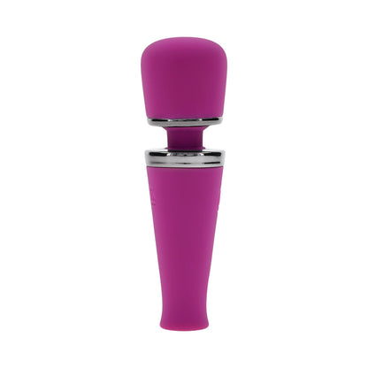 Playboy Mic Drop Wild Aster Wand Vibrator with Powerful Head Vibrations – Purple
