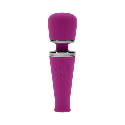 Playboy Mic Drop Wild Aster Wand Vibrator with Powerful Head Vibrations – Purple