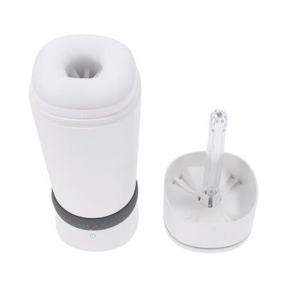 Playboy Twist & Stroke Frost - Vibrating Stroker with Heating Function - White