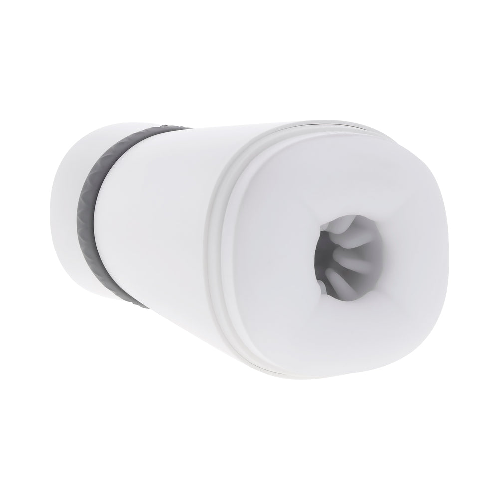 Playboy Twist & Stroke Frost - Vibrating Stroker with Heating Function - White