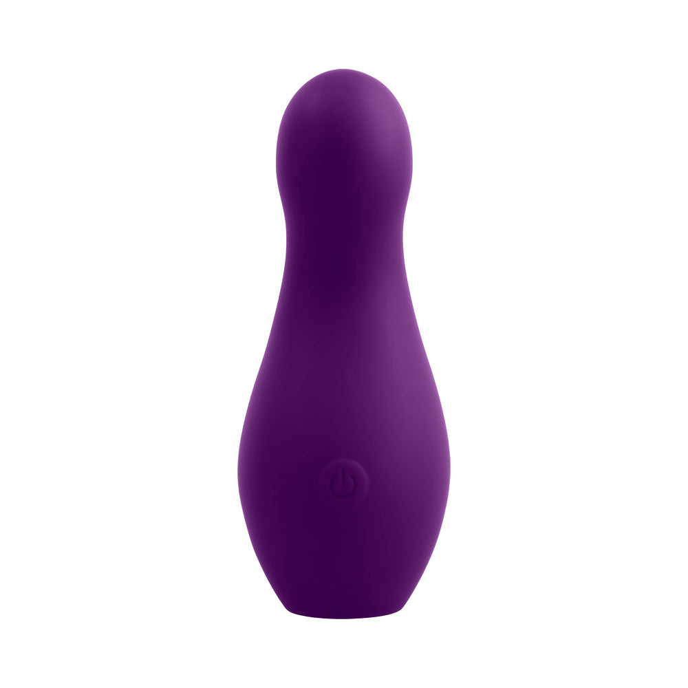 Playboy The Jet Set Vibe Silicone Vibrator with Wireless Charging - Acai/White