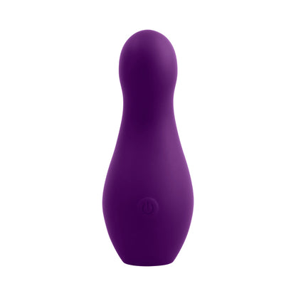 Playboy The Jet Set Vibe Silicone Vibrator with Wireless Charging - Acai/White