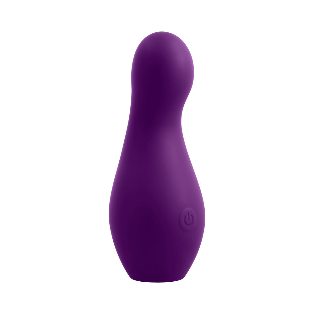 Playboy The Jet Set Vibe Silicone Vibrator with Wireless Charging - Acai/White