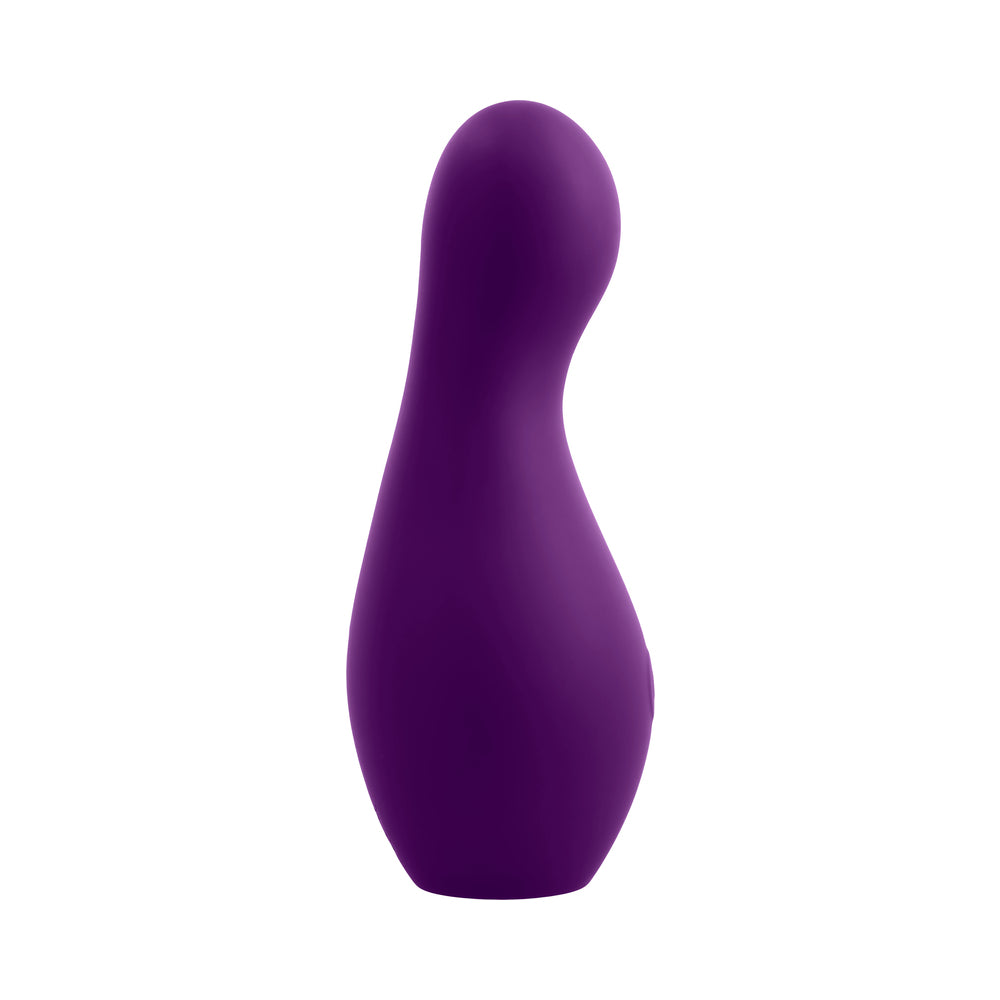 Playboy The Jet Set Vibe Silicone Vibrator with Wireless Charging - Acai/White