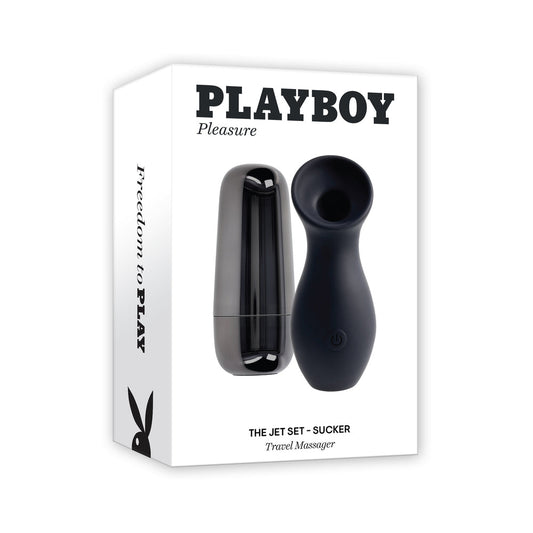 Playboy The Jet Set Sucker Clitoral Suction Toy - Black