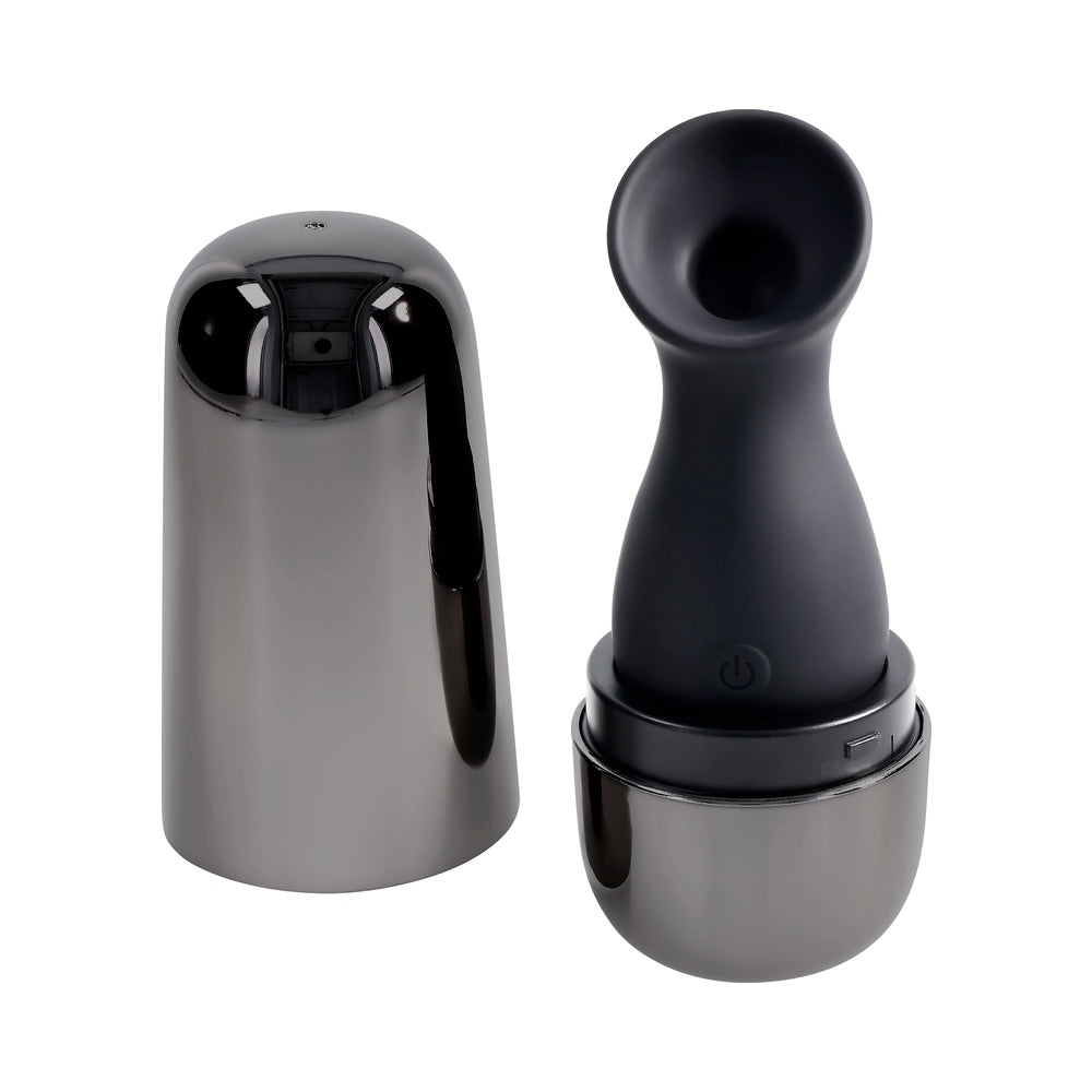 Playboy The Jet Set Sucker Clitoral Suction Toy - Black