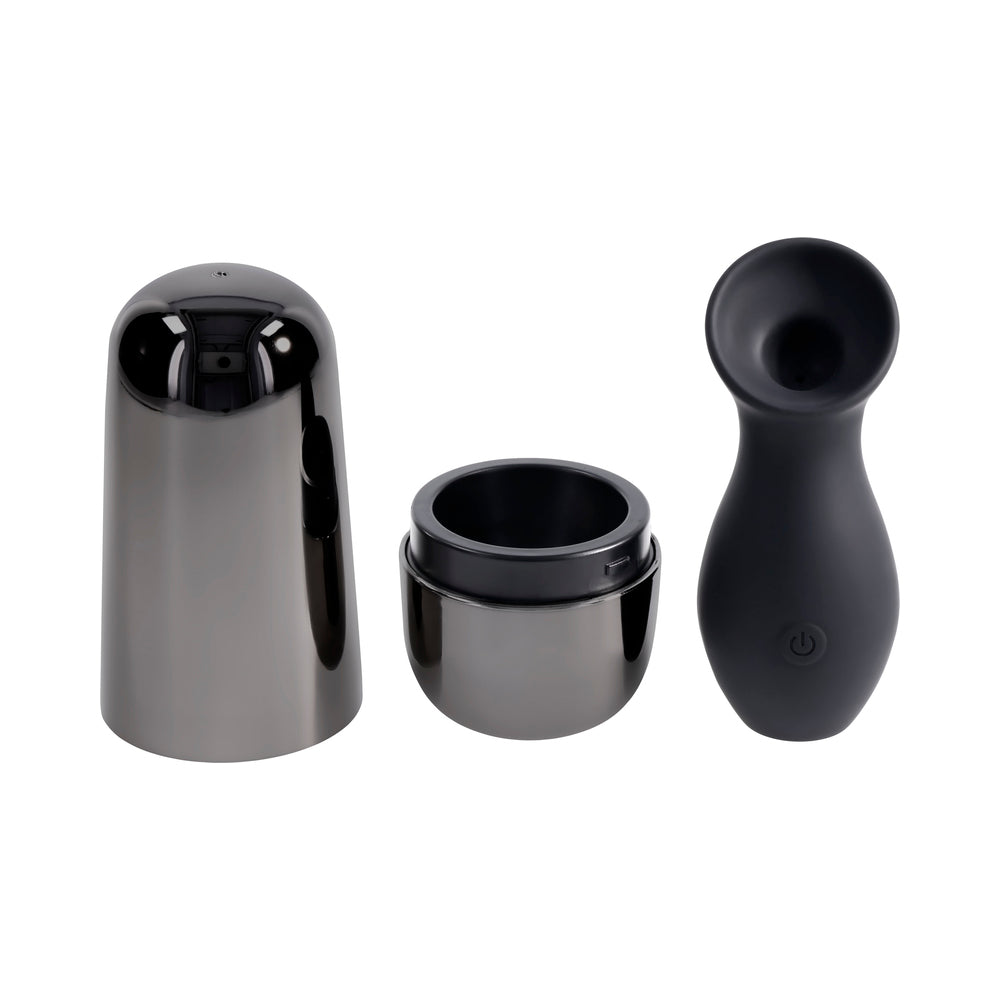 Playboy The Jet Set Sucker Clitoral Suction Toy - Black