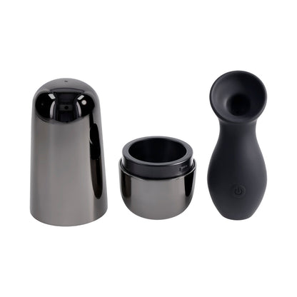 Playboy The Jet Set Sucker Clitoral Suction Toy - Black