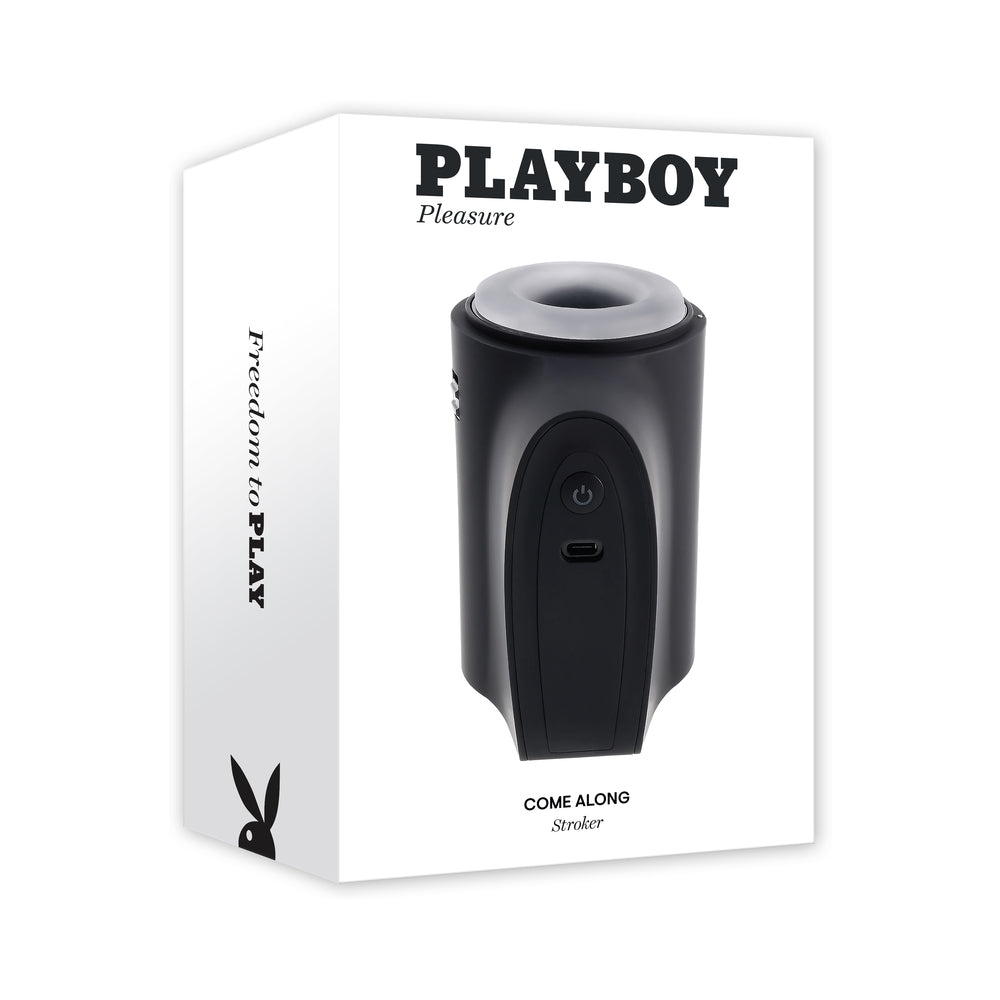 Playboy Come Along 2AM Travel-Sized Stroker with Vibration – Black