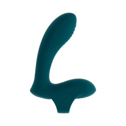 Playboy Wrapped Around Your Finger Multi Play Finger Vibrator – Deep Teal