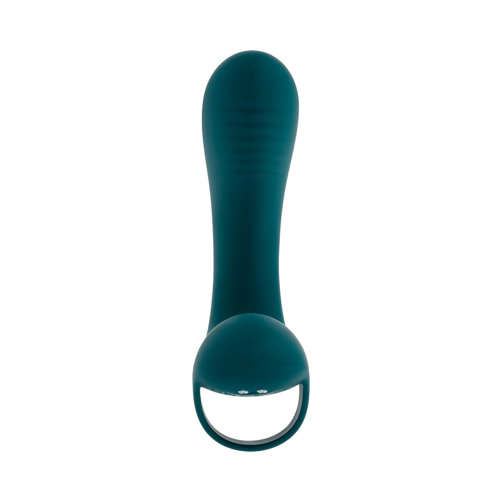 Playboy Wrapped Around Your Finger Multi Play Finger Vibrator – Deep Teal