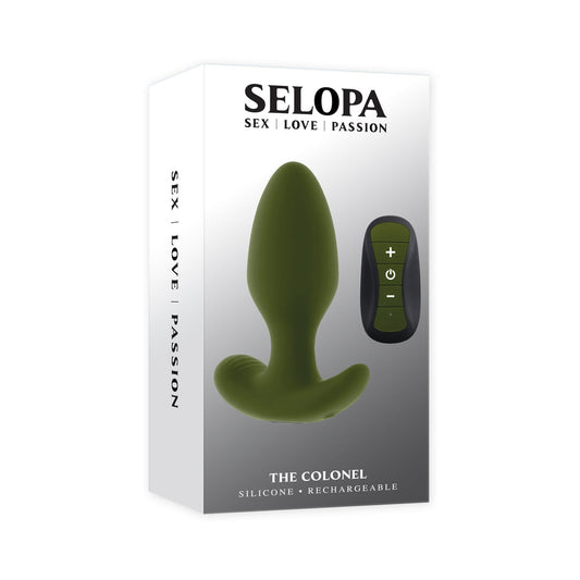 Selopa The Colonel Green Vibrating Plug – Green