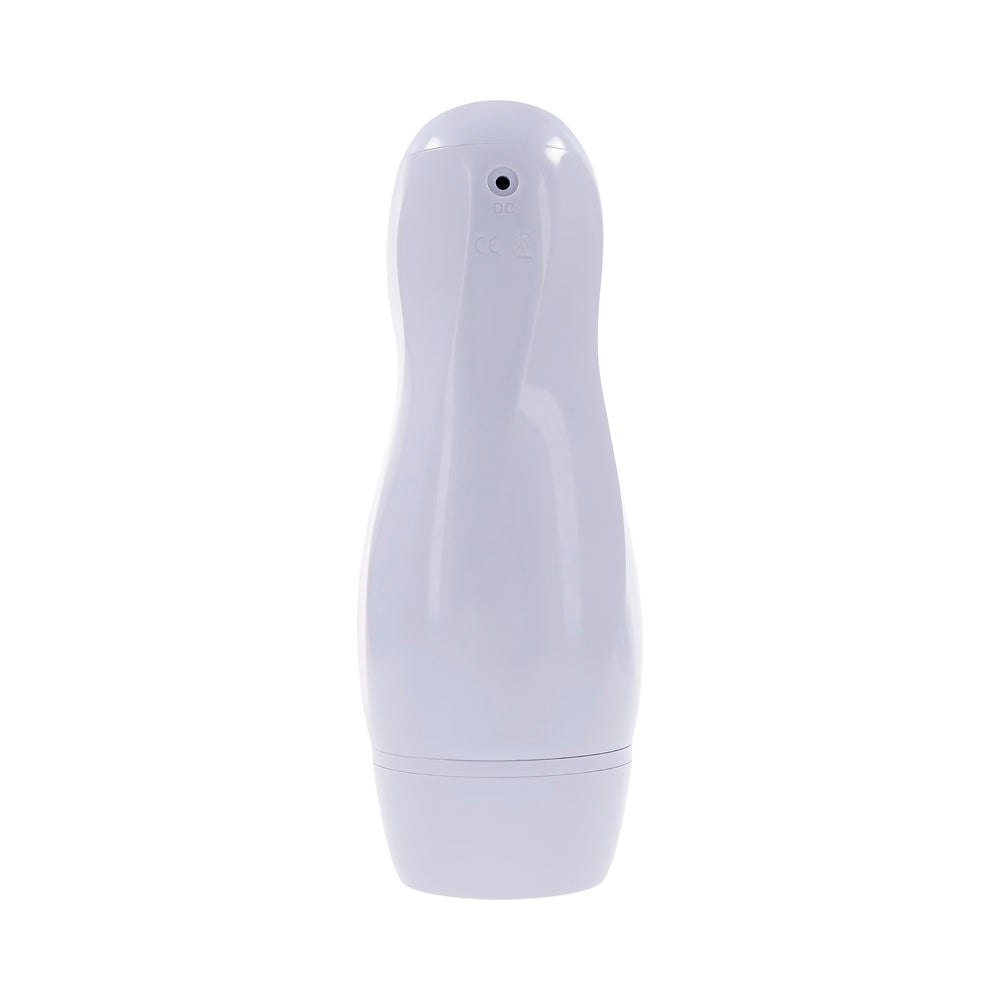 Selopa Pleasure Can White - Vibrating Stroker with Textured Channel