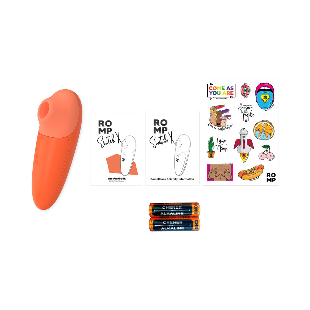 ROMP Switch X Clitoral Stimulator with Pleasure Air Technology – Orange