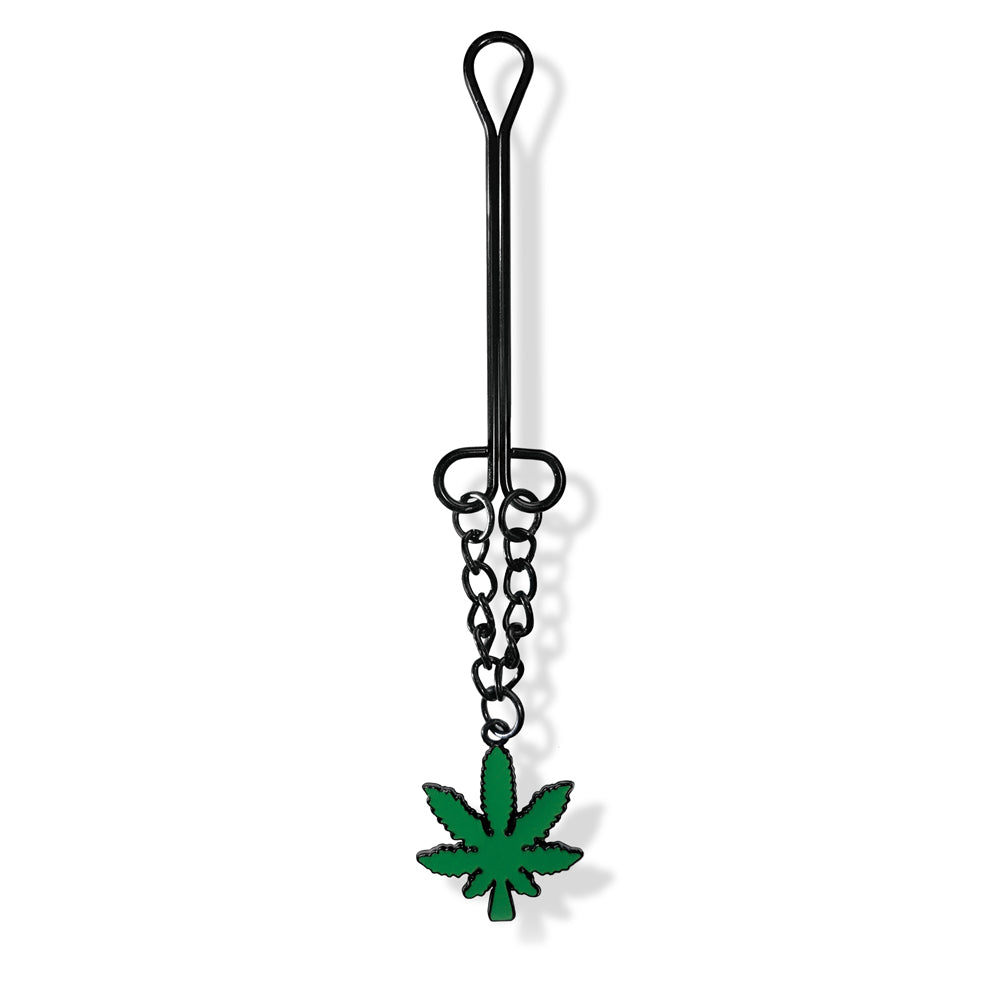 Stoner Vibes Chronic Collection Clitoral Clamp with Chain – Green