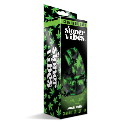 Stoner Vibes Chronic Collection Glow in the Dark Ankle Cuffs - Green