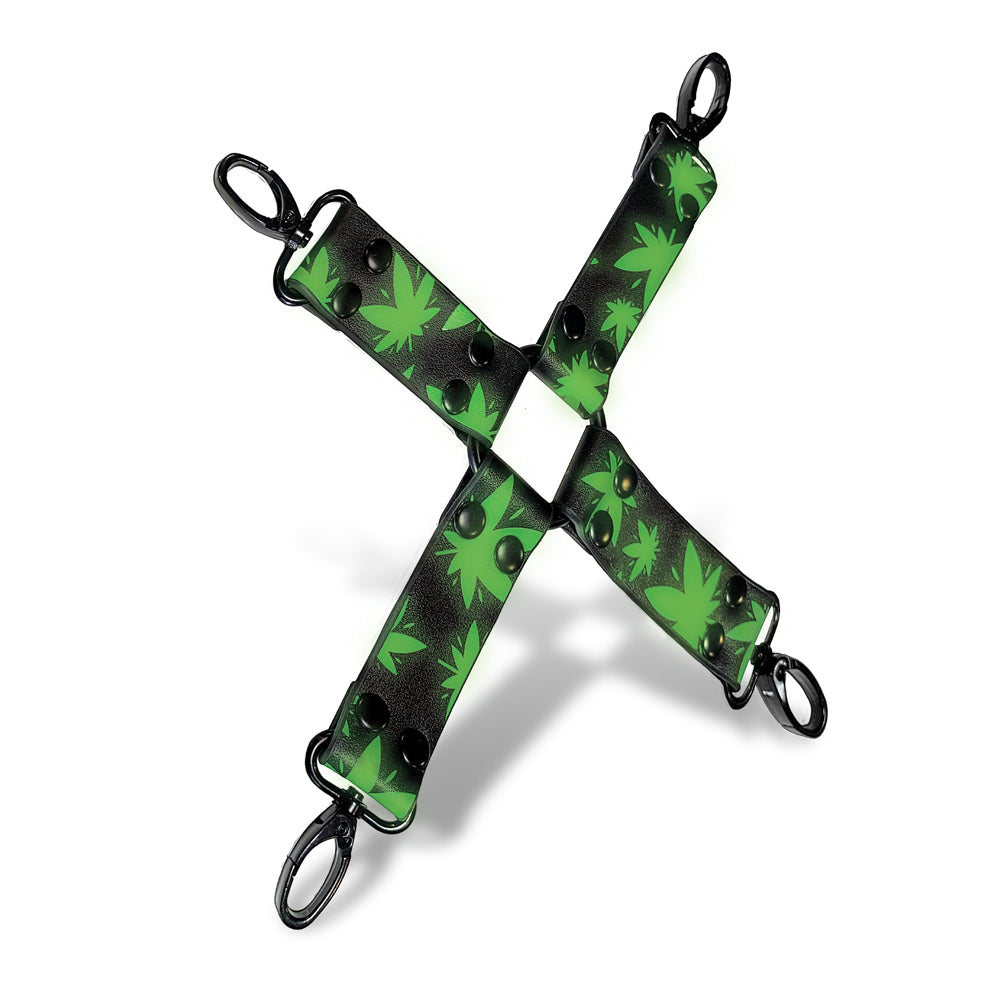 Stoner Vibes Chronic Collection Glow in the Dark Hogtie – Green