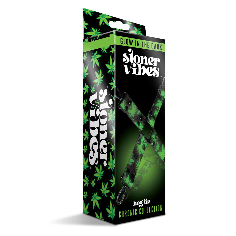 Stoner Vibes Chronic Collection Glow in the Dark Hogtie – Green
