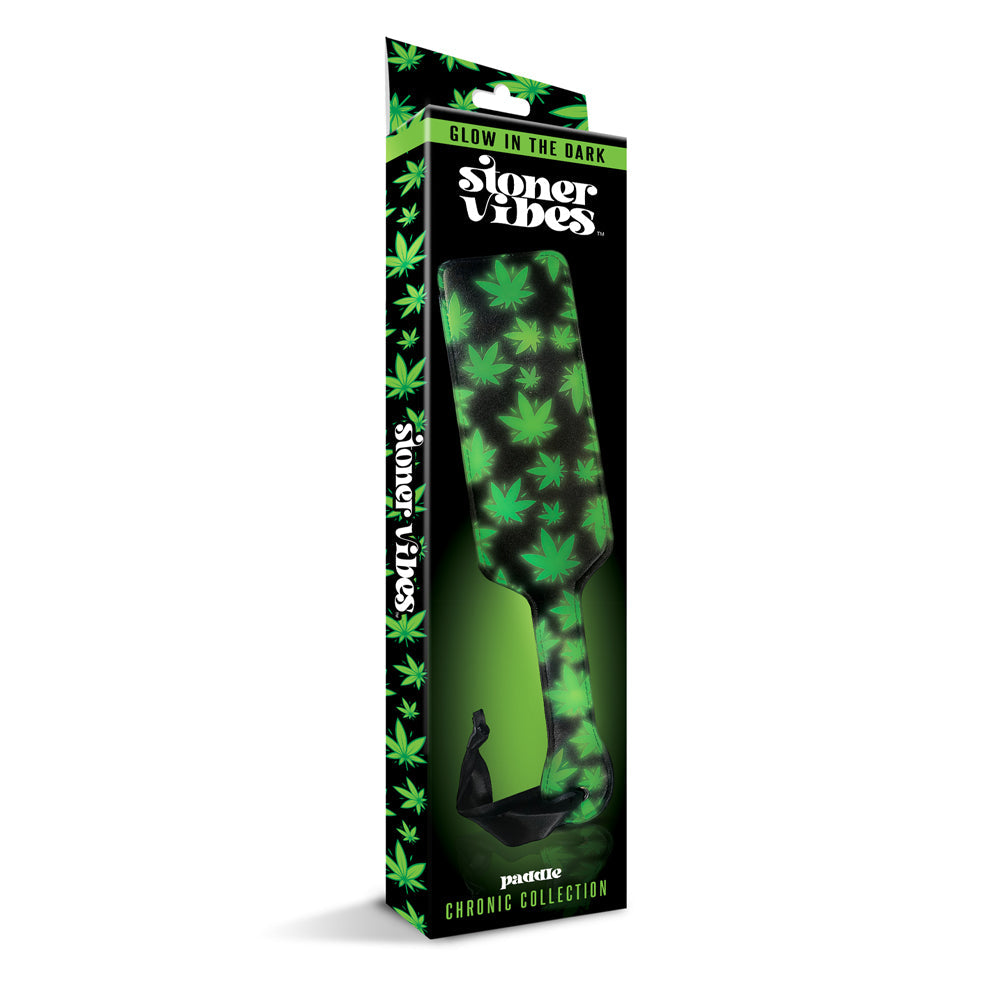 Stoner Vibes Chronic Collection Glow in the Dark Paddle – Green