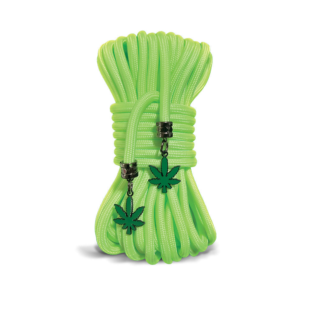 Stoner Vibes Chronic Collection Glow in the Dark Rope – Green, 32.8 Feet
