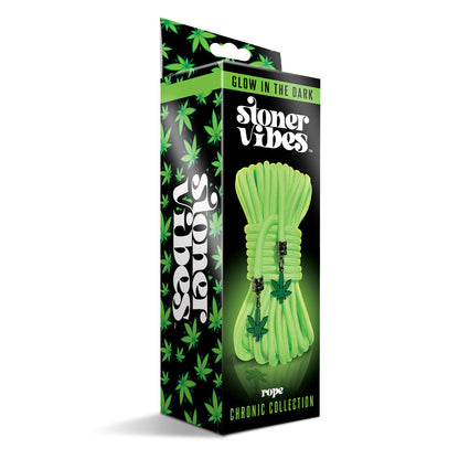 Stoner Vibes Chronic Collection Glow in the Dark Rope – Green, 32.8 Feet