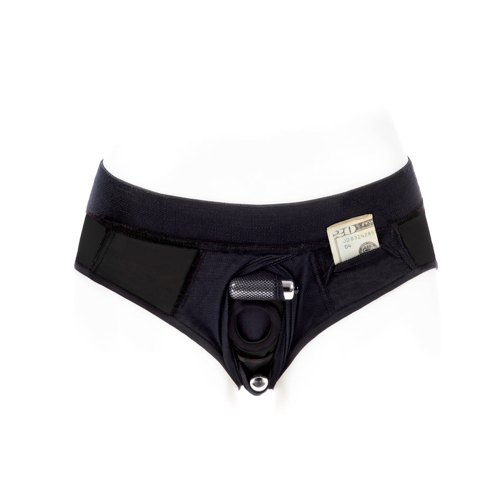 SpareParts Tomboi Cover Brief Style Underwear Harness – Black XXS