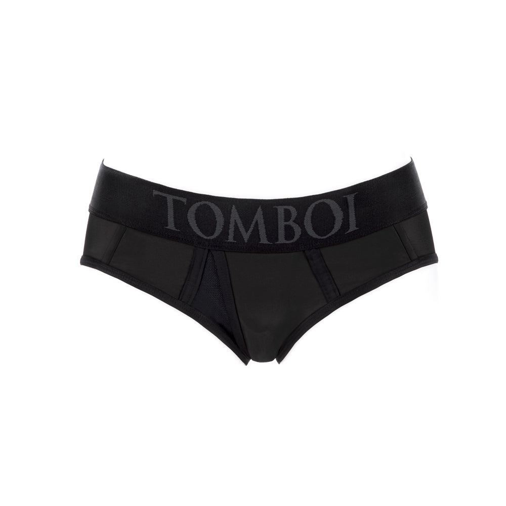 SpareParts Tomboi Cover Brief Style Underwear Harness - Black, XS