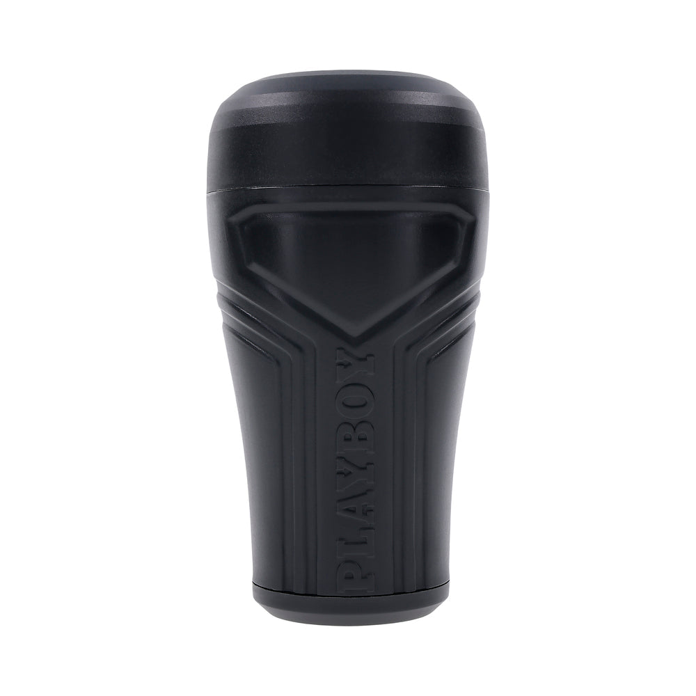 Playboy The Urge Small Stroker – Non-Vibrating, Beaded Channel, Black