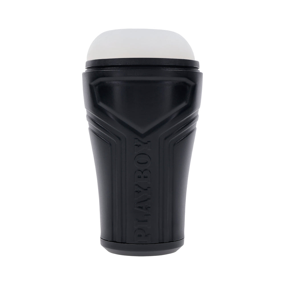 Playboy The Urge Small Stroker – Non-Vibrating, Beaded Channel, Black
