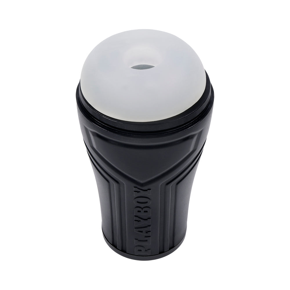 Playboy The Urge Small Stroker – Non-Vibrating, Beaded Channel, Black