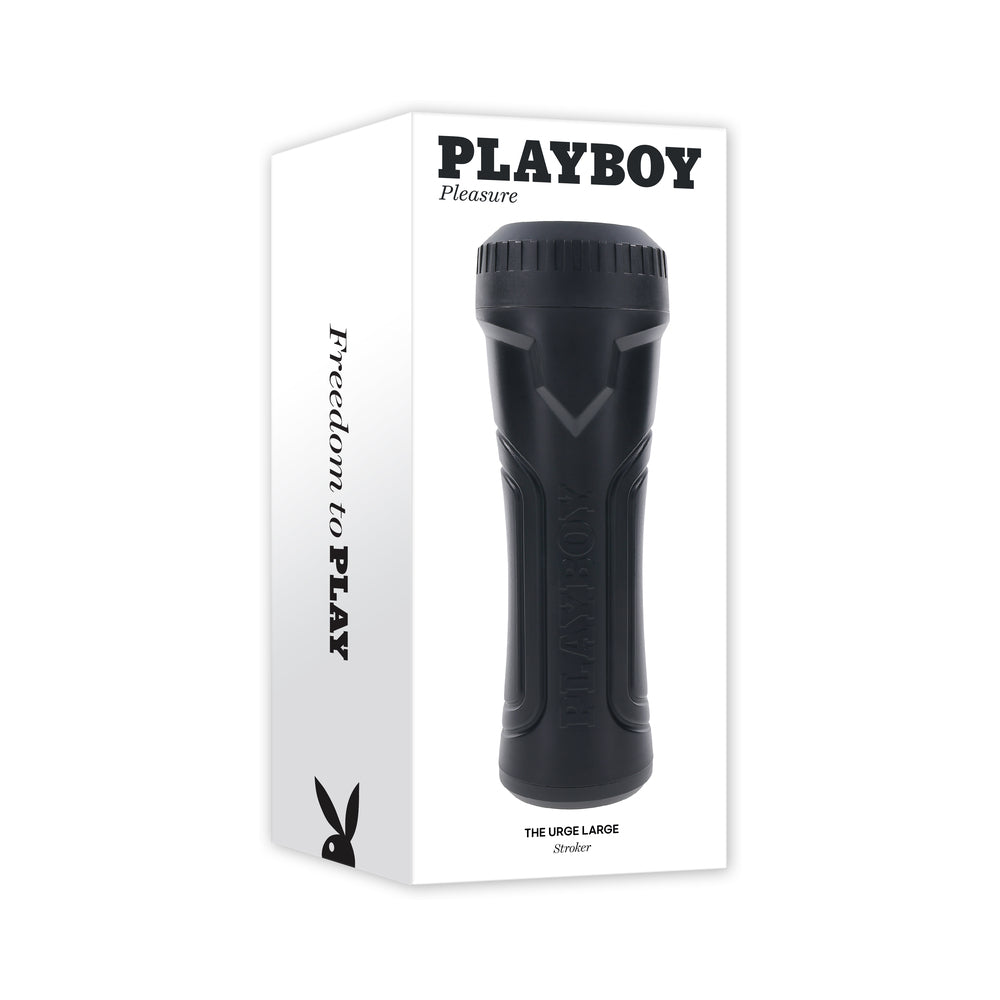 Playboy The Urge Large Stroker Non-Vibrating Beaded Channel Black