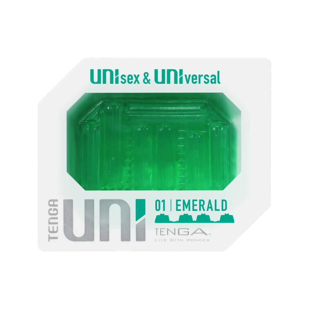 Tenga Uni Emerald Unisex Pleasure Item - Green
