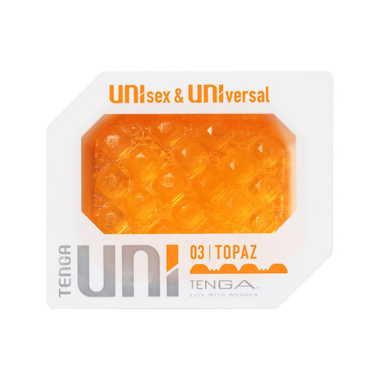 Tenga UNI Topaz Unisex Pleasure Item - Orange