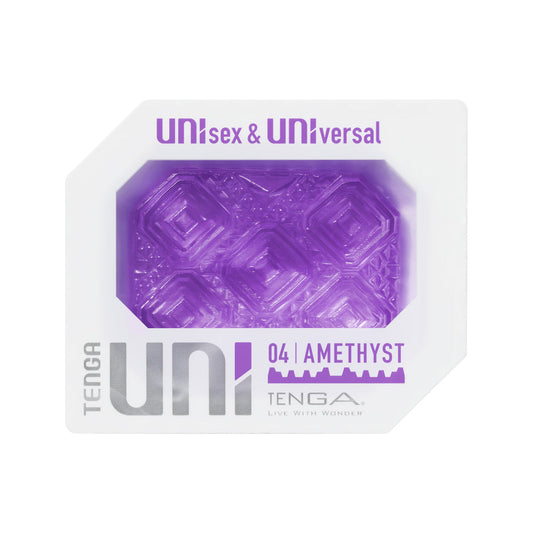 Tenga UNI Amethyst Unisex Pleasure Sleeve - Purple