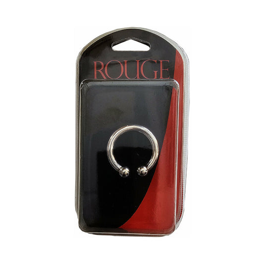 Rouge Stainless Steel Horseshoe Cock Ring - 30mm - Silver