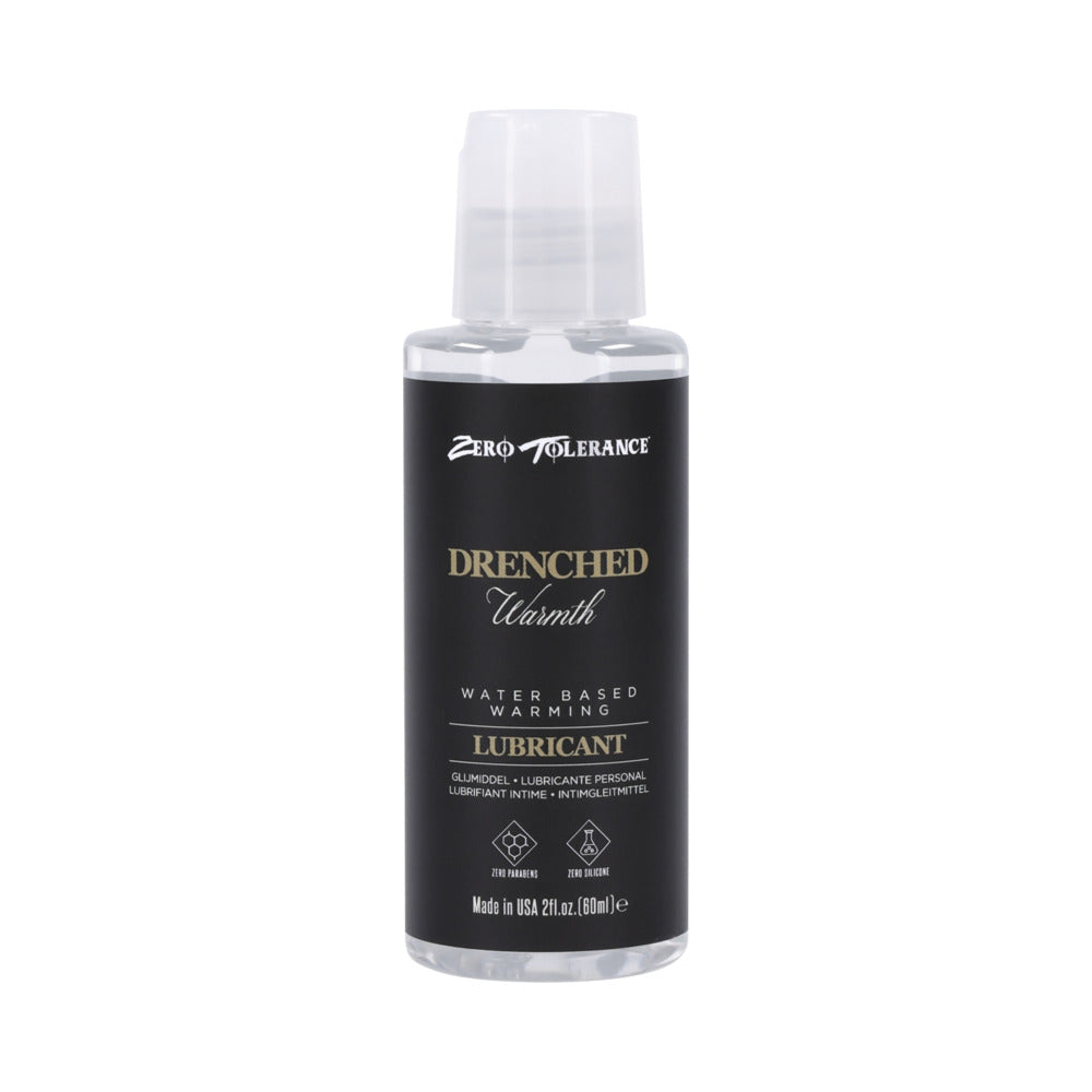 Zero Tolerance Drenched Warmth Water-Based Warming Lubricant – Clear – 2 oz