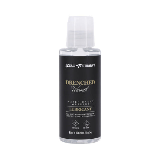 Zero Tolerance Drenched Warmth Water-Based Warming Lubricant – Clear – 2 oz