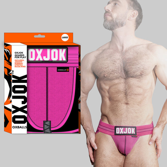 Oxballs Oxjok Slingjock Upthrust Slider-Strap Jock – Pink Sky, Size S