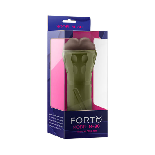 Forto Model M-80 Stroker – Dark Brown – Ultra-Realistic Design