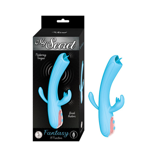Nasstoys My Secret Flickering Tongue – Rechargeable Dual Motor Pleasure Device – Blue