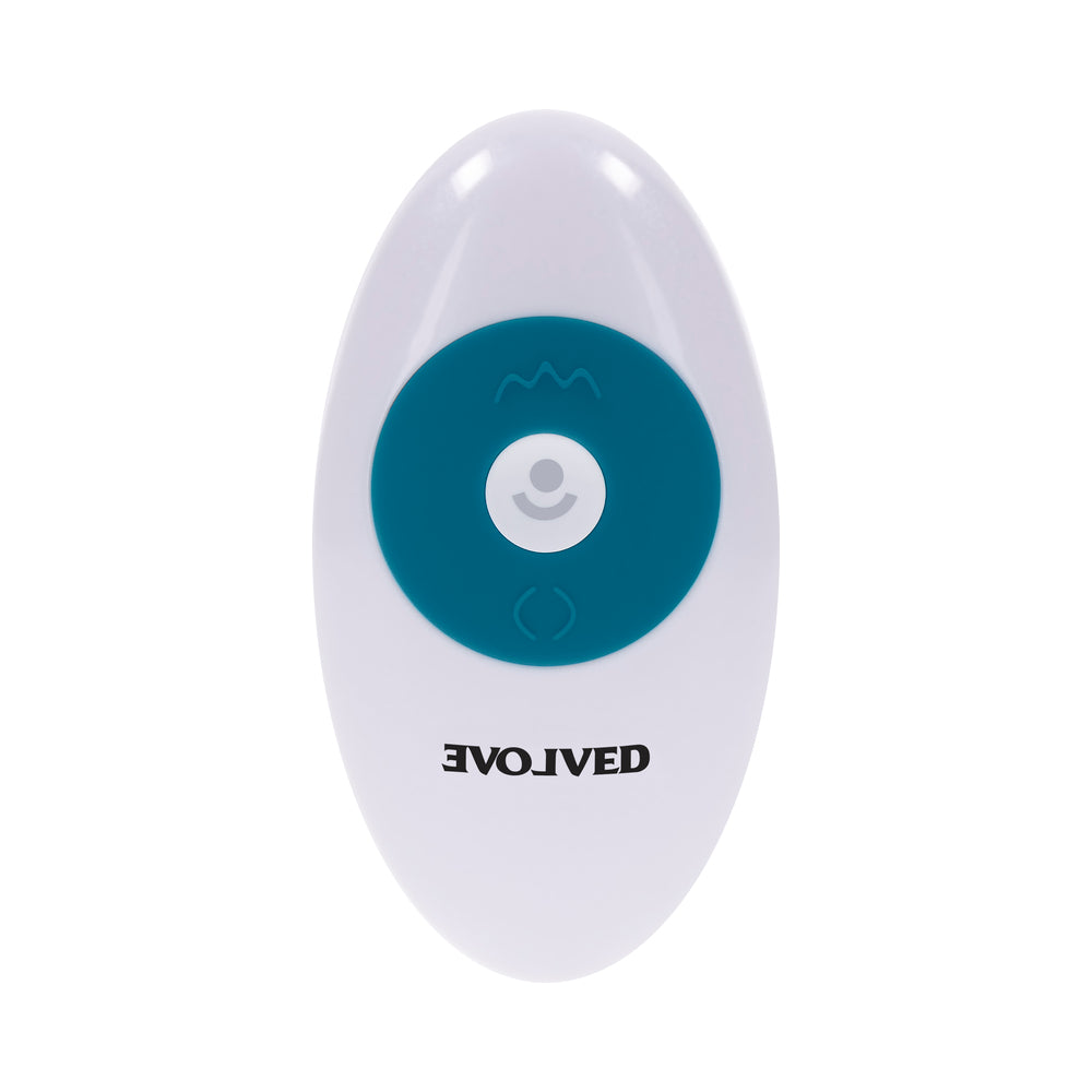 Evolved Tsunami Rechargeable Vibrating Dildo – Teal with Suction Cup Base