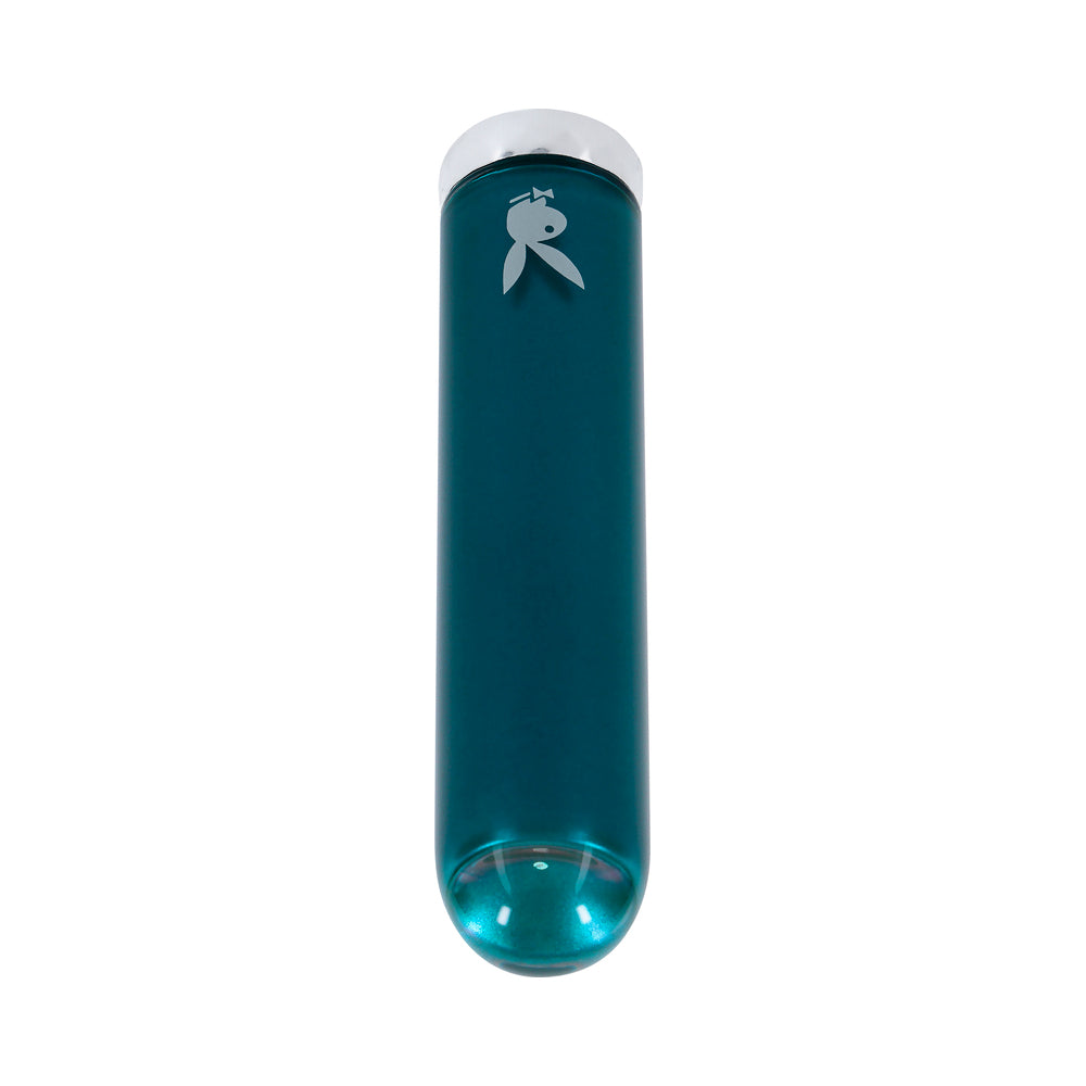 Playboy Emerald Rechargeable Vibrating Mini Vibe – Deep Teal