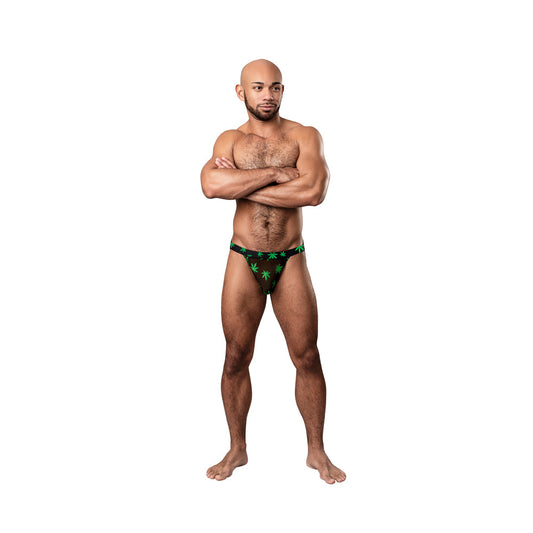 Male Power Hazy Dayz Jock – Pot Leaf Print L/XL