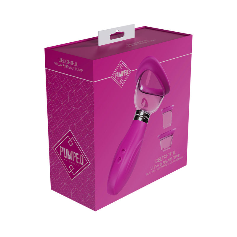 Shots Delightful Automatic Rechargeable Vulva & Breast Pump – Pink