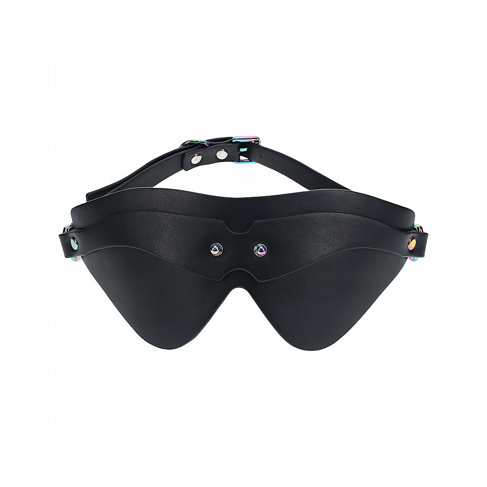 Ouch! Venice Collection Blindfold – Black – Leather