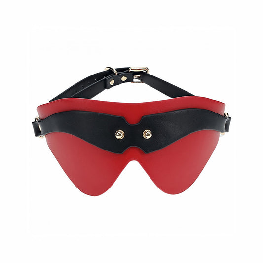 Ouch! Milan Collection Blindfold – Red Leather