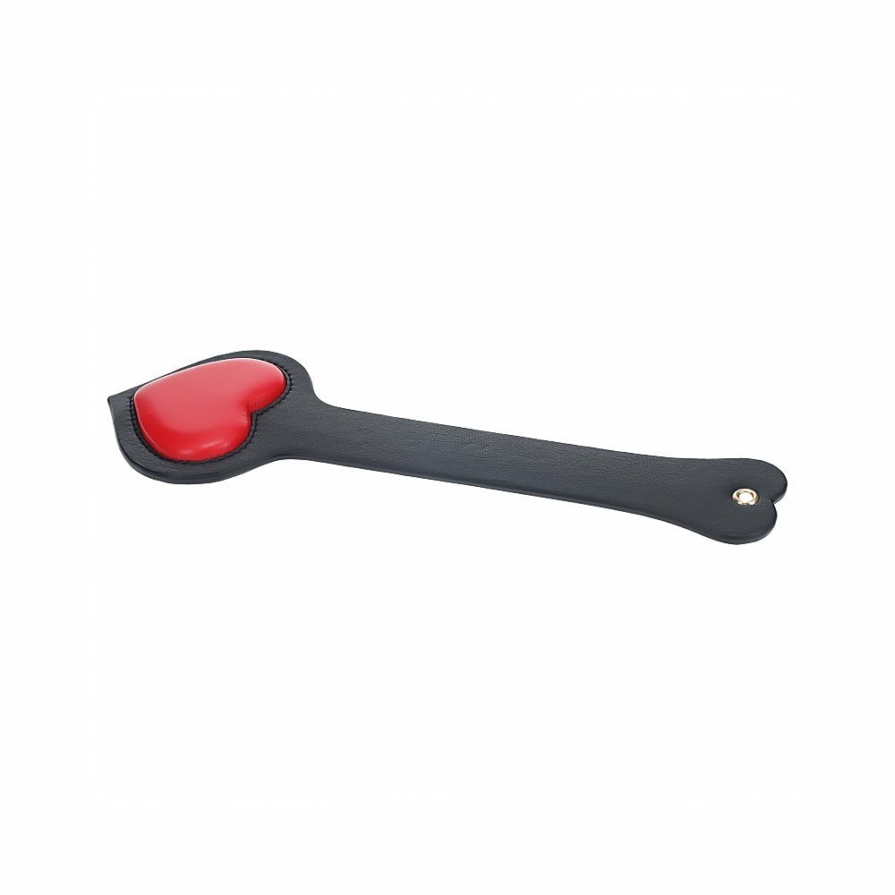 Ouch! Milan Collection Paddle – Red Leather with Iridescent Hardware