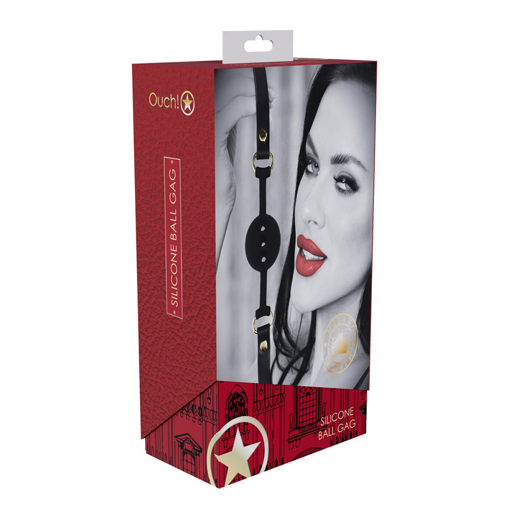 Ouch! Milan Collection Silicone Ball Gag – Red